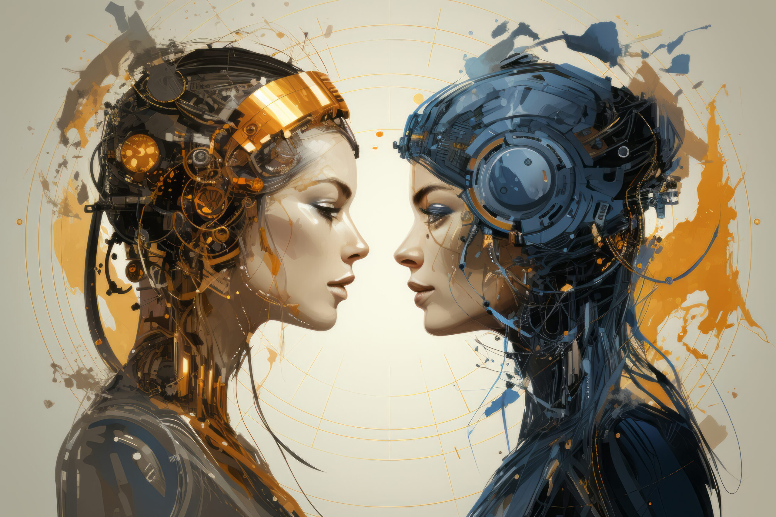 illustrated rendering twin avatar scaled