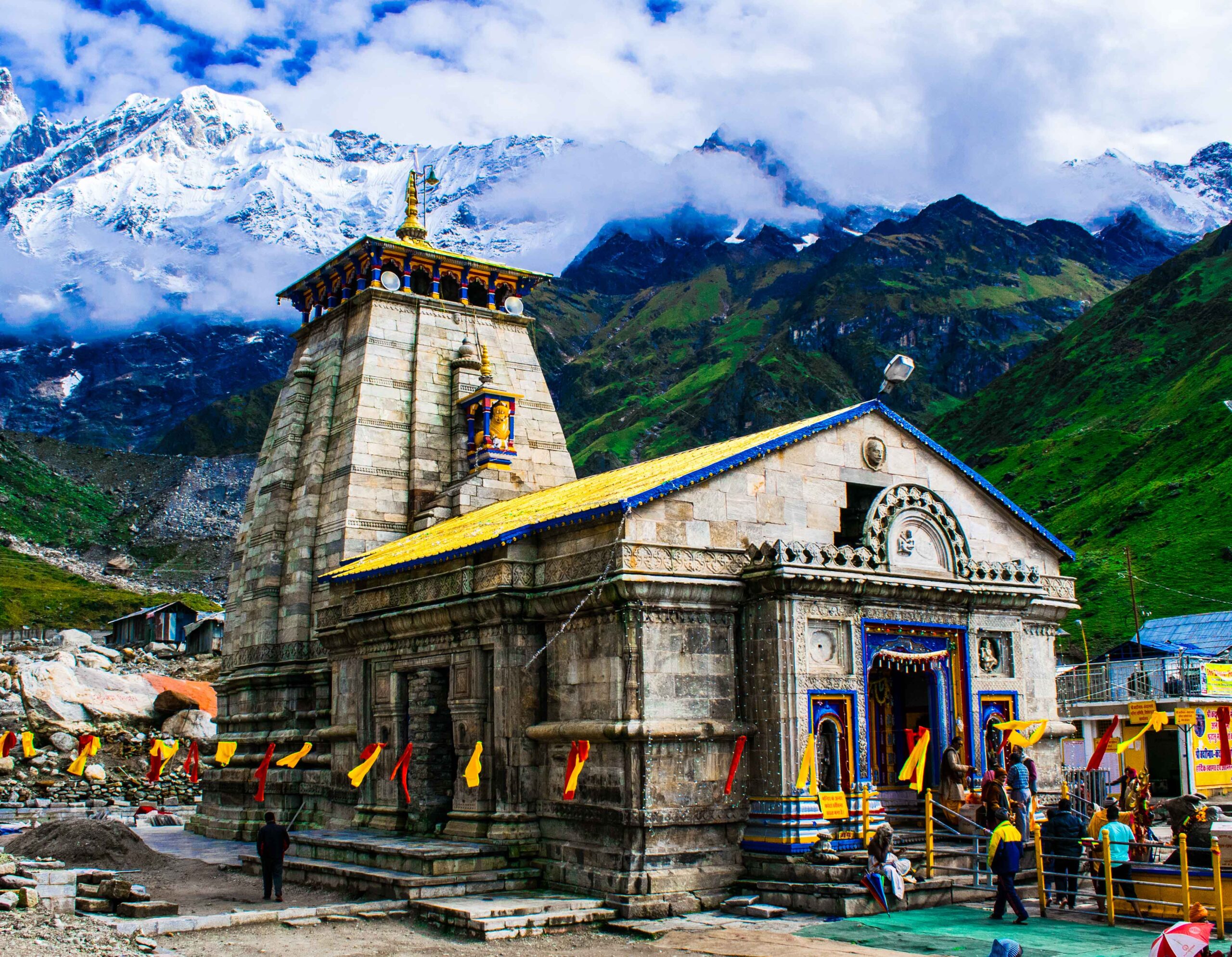 Kedarnath Temple in Rainy season scaled